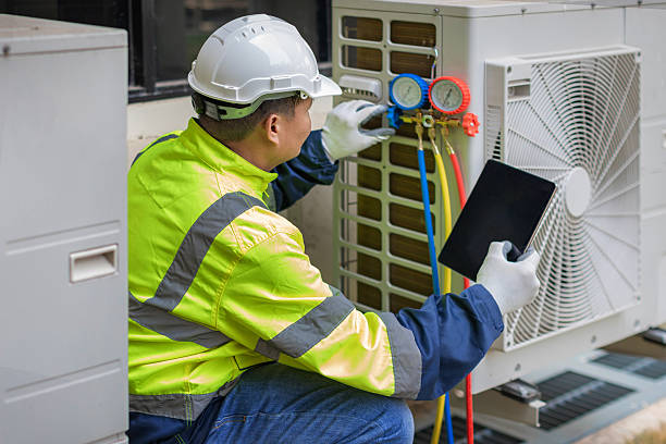 Professional Emergency Hvac Repair technician working in Interlaken, NY